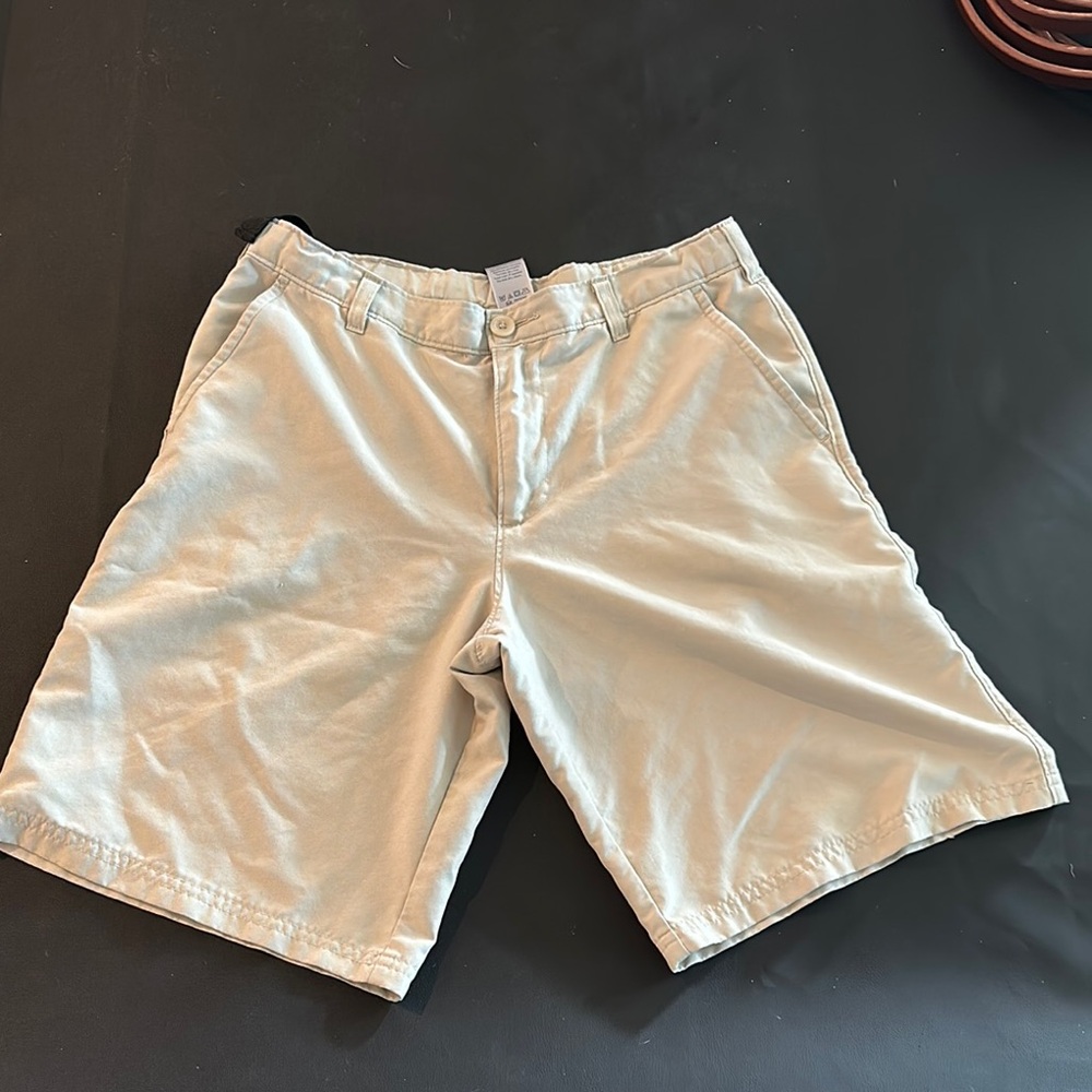 Champion Tan Flat Front Shorts